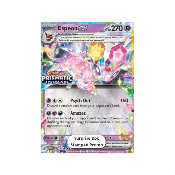 Espeon ex (Prismatic Evolutions Additionals 034) (Promo) English - Near Mint
