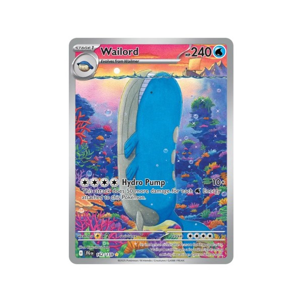 Wailord (Journey Together 162/159) (Illustration Rare) English - Near Mint