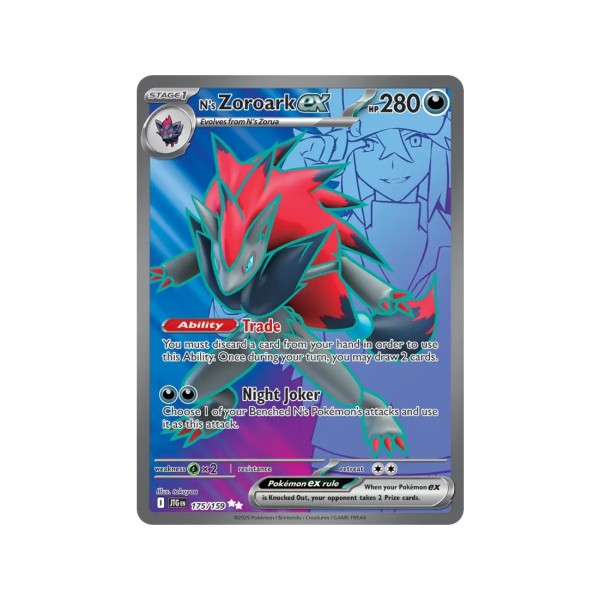N's Zoroark ex (Journey Together 175/159) (Ultra Rare) English - Near Mint