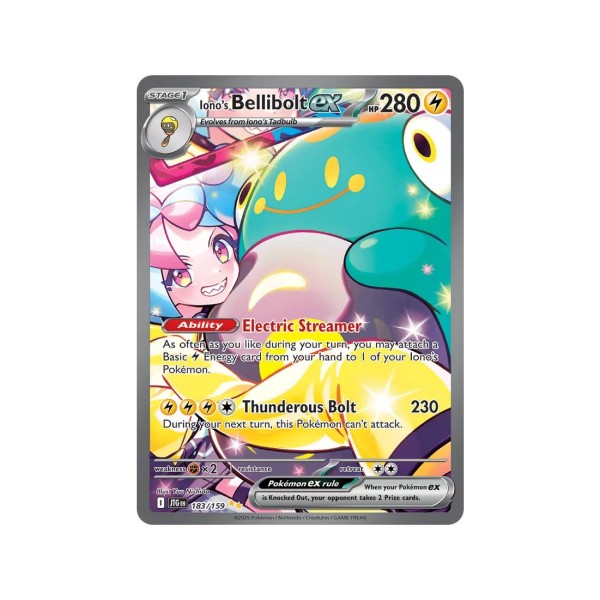 Iono”s Bellibolt ex (Journey Together 183/159) (Special Illustration Rare) English - Near Mint