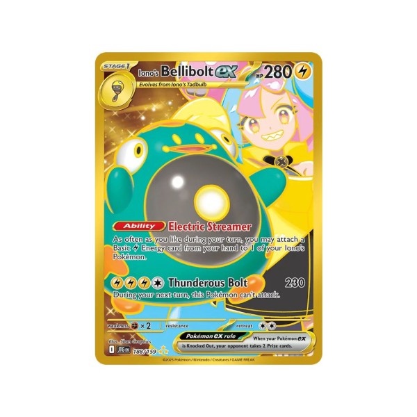 Iono”s Bellibolt ex (Journey Together 188/159) (Secret Rare ) English - Near Mint