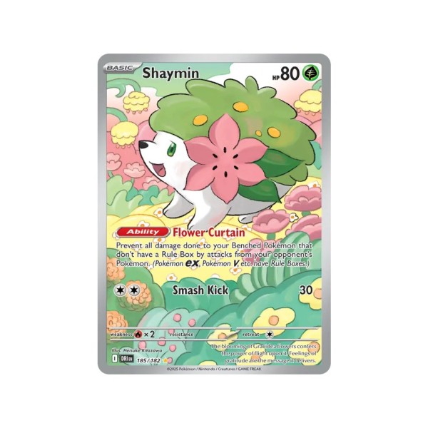 Shaymin (Destined Rivals 185/182) (Illustration Rare) English - Near Mint