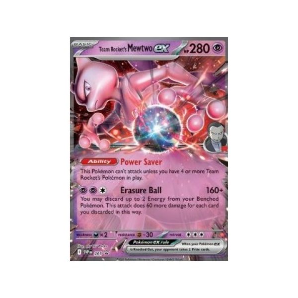 Team Rocket”s Mewtwo ex (SV Black Star Promos 205) (Promo) English - Near Mint