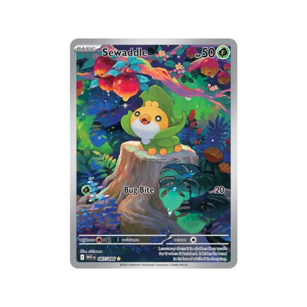 Sewaddle (White Flare 087/86) (Illustration Rare) English - Near Mint