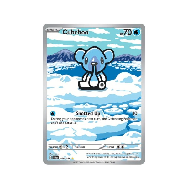Cubchoo (Black Bolt 109/86) (Illustration Rare) English - Near Mint