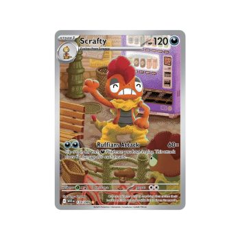 Scrafty (White Flare 139/86) (Illustration Rare) English - Near Mint