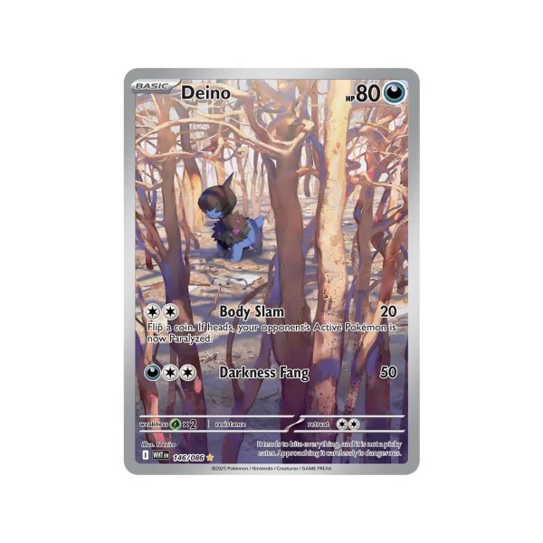 Deino (White Flare 146/86) (Illustration Rare) English - Near Mint