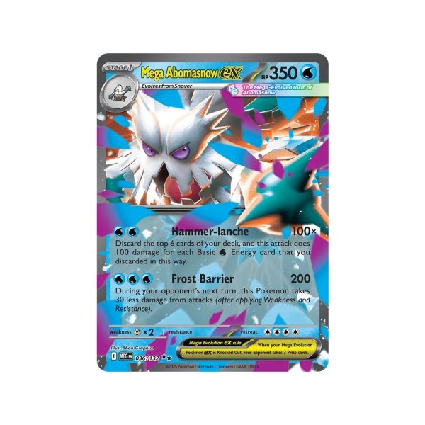 Mega Abomasnow ex (Mega Evolution 036/132) (Double Rare) English - Near Mint