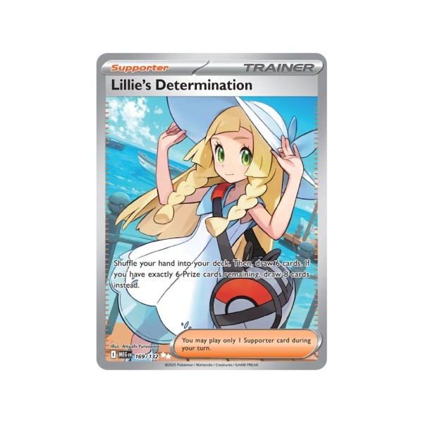 Lillie”s Determination (Mega Evolution 169/132) (Ultra Rare) English - Near Mint