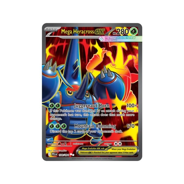 Mega Heracross ex (Phantasmal Flames 108/94) (Ultra Rare) English - Near Mint