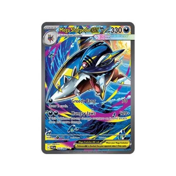Mega Sharpedo ex (Phantasmal Flames 127/94) (Special Illustration Rare) English - Near Mint
