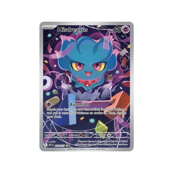 Misdreavus (Ascended Heroes 233/217) (Illustration Rare) English - Near Mint