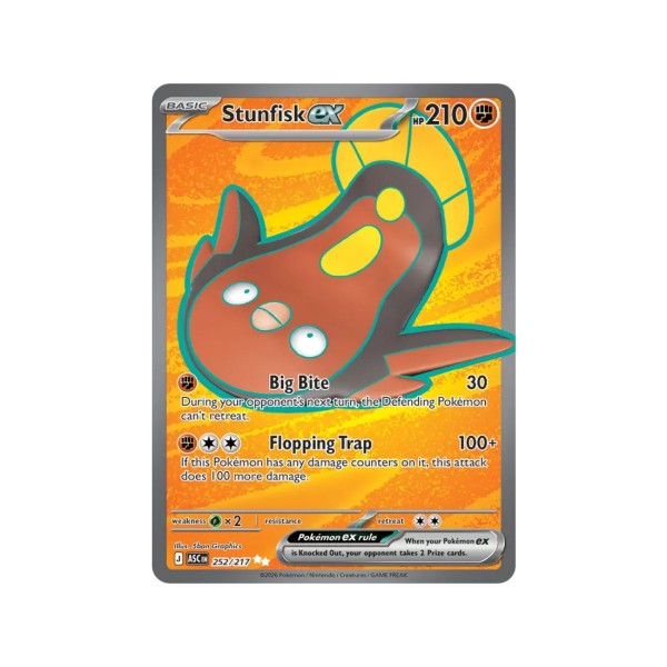 Stunfisk ex (Ascended Heroes 252/217) (Ultra Rare) English - Near Mint
