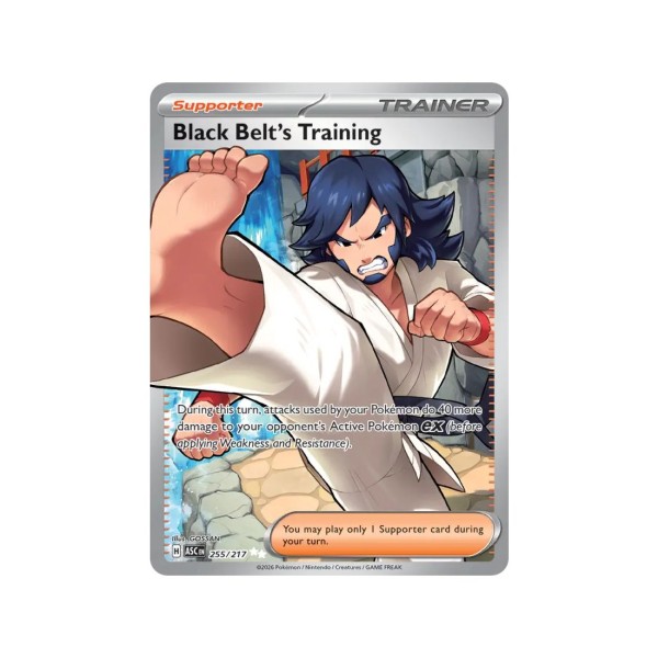 Black Belt”s Training (Ascended Heroes 255/217) (Ultra Rare) English - Near Mint