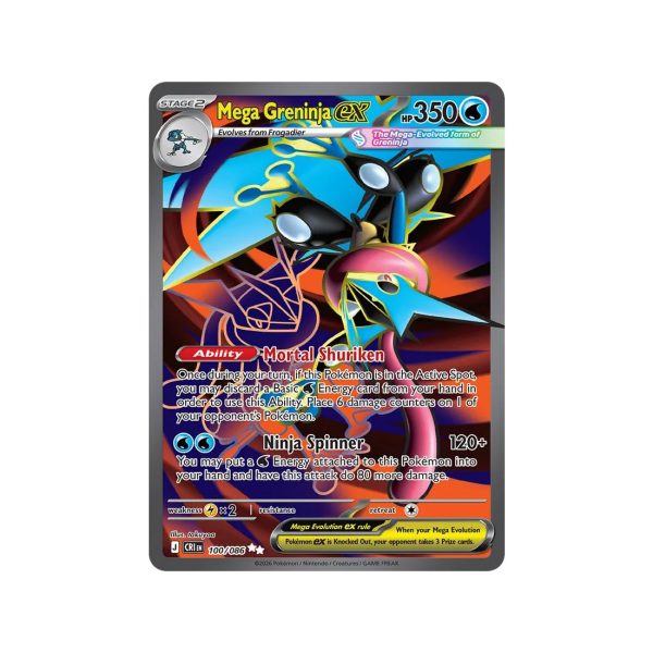 Mega Greninja ex (Chaos Rising 100/86) (Ultra Rare) English - Near Mint