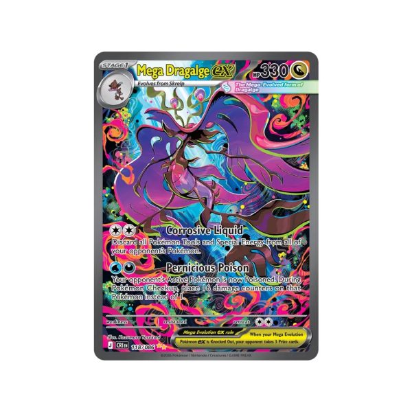 Mega Dragalge ex (Chaos Rising 118/86) (Special Illustration Rare) English - Near Mint