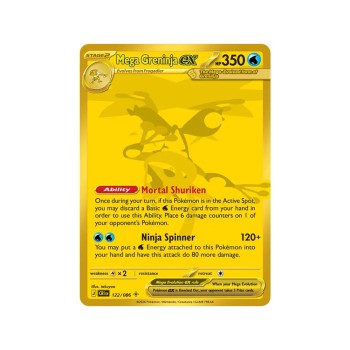 Mega Greninja ex (Chaos Rising 122/86) (Secret Rare ) English - Near Mint