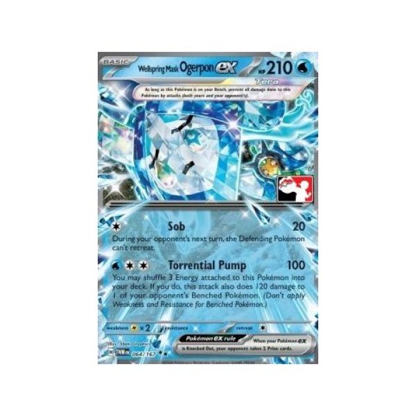 Wellspring Mask Ogerpon ex (Twilight Masquerade 064/167) (Double Rare) English - Near Mint