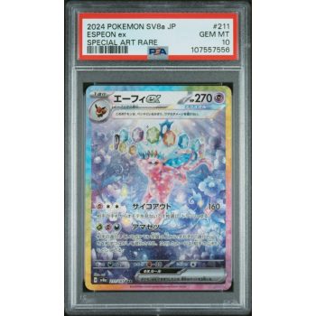 Espeon EX - Terastal Fest EX - Japanese 2024 - #211 - PSA GEM MT 10 - Pokemon Graded Card