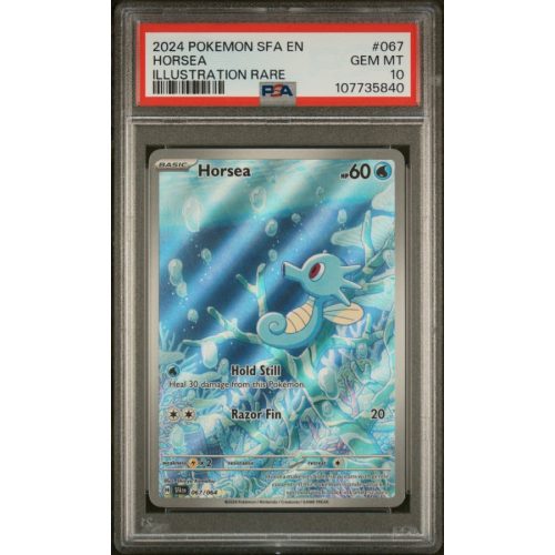 Horsea - Shrouded Fable - English 2024 - #067 - PSA GEM MT 10 - Pokemon Graded Card