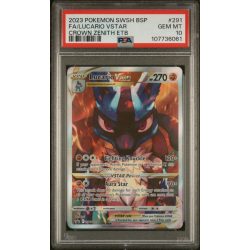 Lucario VSTAR - Swsh Black Star Promo - English 2023 - #291 - PSA GEM MT 10 - Pokemon Graded Card