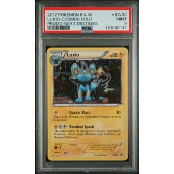 Luxio-Cosmos Holo - Promo - English 2012 - #BW34 - PSA MINT 9 - Pokemon Graded Card