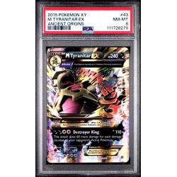 M Tyranitar EX - Xy Ancient Origins - English 2015 - #43 - PSA NM-MT 8 - Pokemon Graded Card