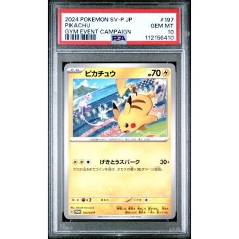 Pikachu - P Promo - Japanese 2024 - #197 - PSA GEM MT 10 - Pokemon Graded Card