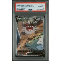 Glrn.perrserker V - Lost Origin - English 2022 - #184 - PSA GEM MT 10 - Pokemon Graded Card