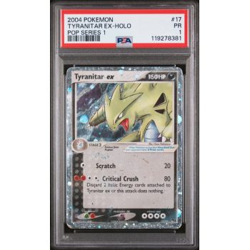 Tyranitar EX-Holo - Pop Series 1 - English 2004 - #17 - PSA PR 1 - Pokemon Graded Card
