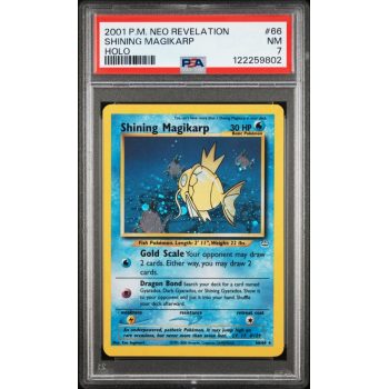 Shining Magikarp-Holo - Neo Revelation - English 2001 - #66 - PSA NM 7 - Pokemon Graded Card