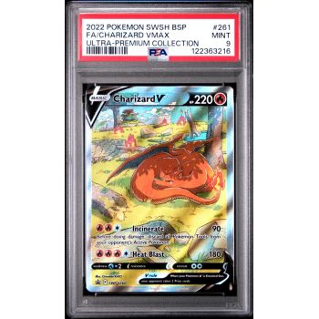 Charizard VMAX - Swsh Black Star Promo - English 2022 - #261 - PSA MINT 9 - Pokemon Graded Card