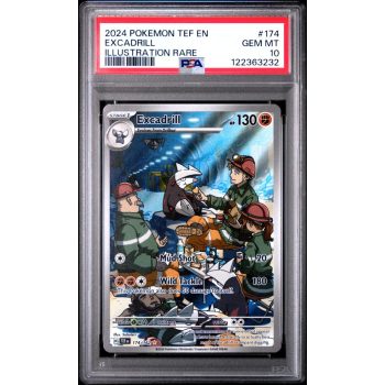 Excadrill - Temporal Forces - English 2024 - #174 - PSA GEM MT 10 - Pokemon Graded Card