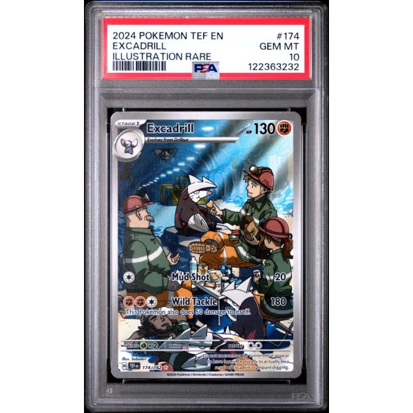 Excadrill - Temporal Forces - English 2024 - #174 - PSA GEM MT 10 - Pokemon Graded Card