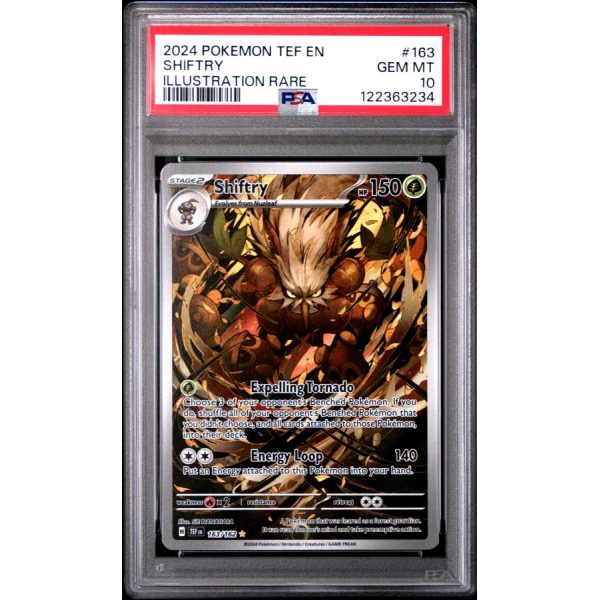 Shiftry - Temporal Forces - English 2024 - #163 - PSA GEM MT 10 - Pokemon Graded Card