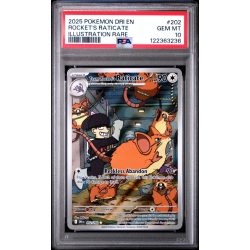 Rocket's Raticate - Destined Rivals - English 2025 - #202 - PSA GEM MT 10 - Pokemon Graded Card