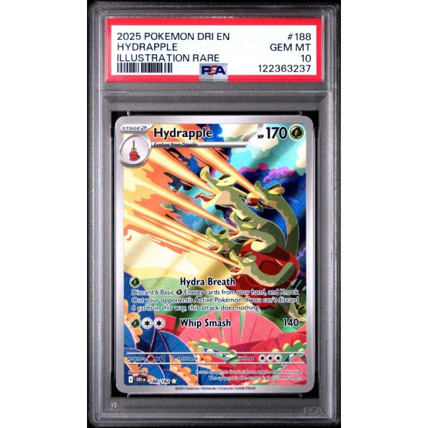 Hydrapple - Destined Rivals - English 2025 - #188 - PSA GEM MT 10 - Pokemon Graded Card