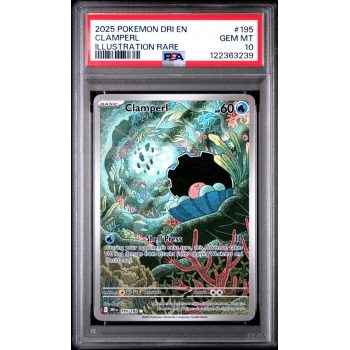 Clamperl - Destined Rivals - English 2025 - #195 - PSA GEM MT 10 - Pokemon Graded Card