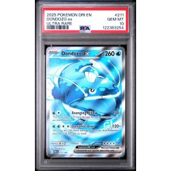 Dondozo EX - Destined Rivals - English 2025 - #211 - PSA GEM MT 10 - Pokemon Graded Card