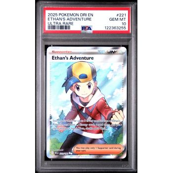 Ethan's Adventure - Destined Rivals - English 2025 - #221 - PSA GEM MT 10 - Pokemon Graded Card