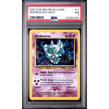 Misdreavus-Holo - Neo Revelation - English 2001 - #11 - PSA NM 7 - Pokemon Graded Card