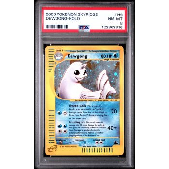 Dewgong-Holo - Skyridge - English 2003 - #H6 - PSA NM-MT 8 - Pokemon Graded Card