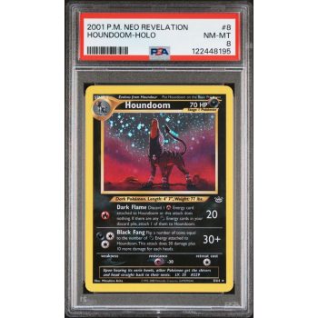 Houndoom-Holo - Neo Revelation - English 2001 - #8 - PSA NM-MT 8 - Pokemon Graded Card