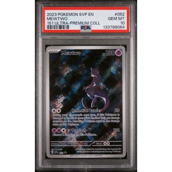 Mewtwo - Sv Black Star Promo - English 2023 - #052 - PSA GEM MT 10 - Pokemon Graded Card