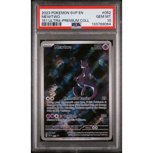 Mewtwo - Sv Black Star Promo - English 2023 - #052 - PSA GEM MT 10 - Pokemon Graded Card