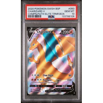 Charizard V - Swsh Black Star Promo - English 2020 - #050 - PSA GEM MT 10 - Pokemon Graded Card