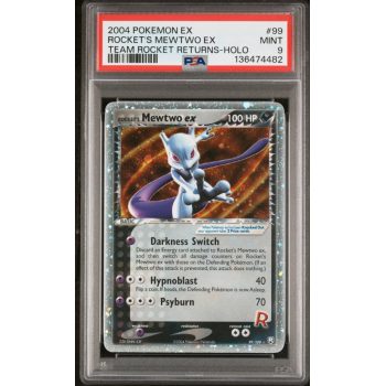 Rocket”s Mewtwo EX - EX Team Rocket Returns - English 2004 - #99 - PSA MINT 9 - Pokemon Graded Card