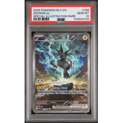 Zekrom EX - Black Bolt - English 2025 - #166 - PSA GEM MT 10 - Pokemon Graded Card