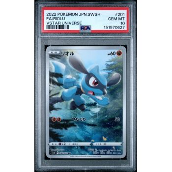 Riolu - VSTAR Universe - Japanese 2022 - #201 - PSA GEM MT 10 - Pokemon Graded Card