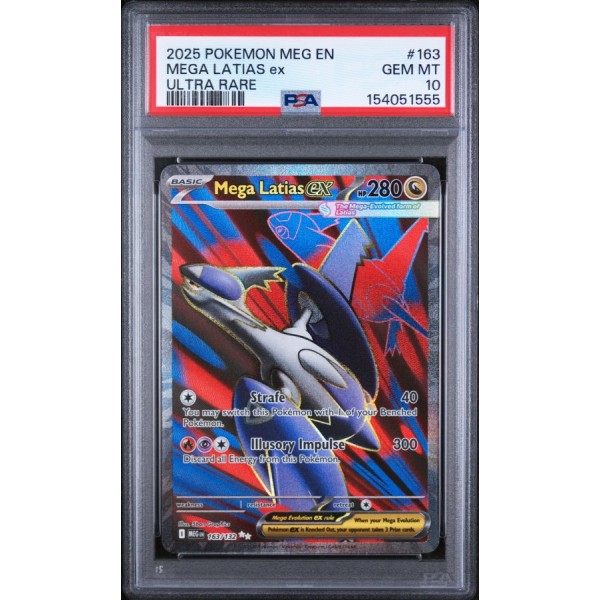 Mega Latias EX - Mega Evolution - English 2025 - #163 - PSA GEM MT 10 - Pokemon Graded Card